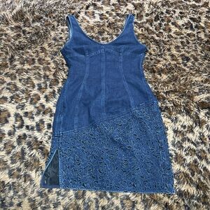 Vintage Miss Sixty Elegant Blue Denim Dress
